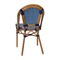 Flash Furniture Navy/White PE Rattan Stacking Paris Chair, 2PK 2-SDA-AD642001-NVYWH-NAT-GG - alternate 2